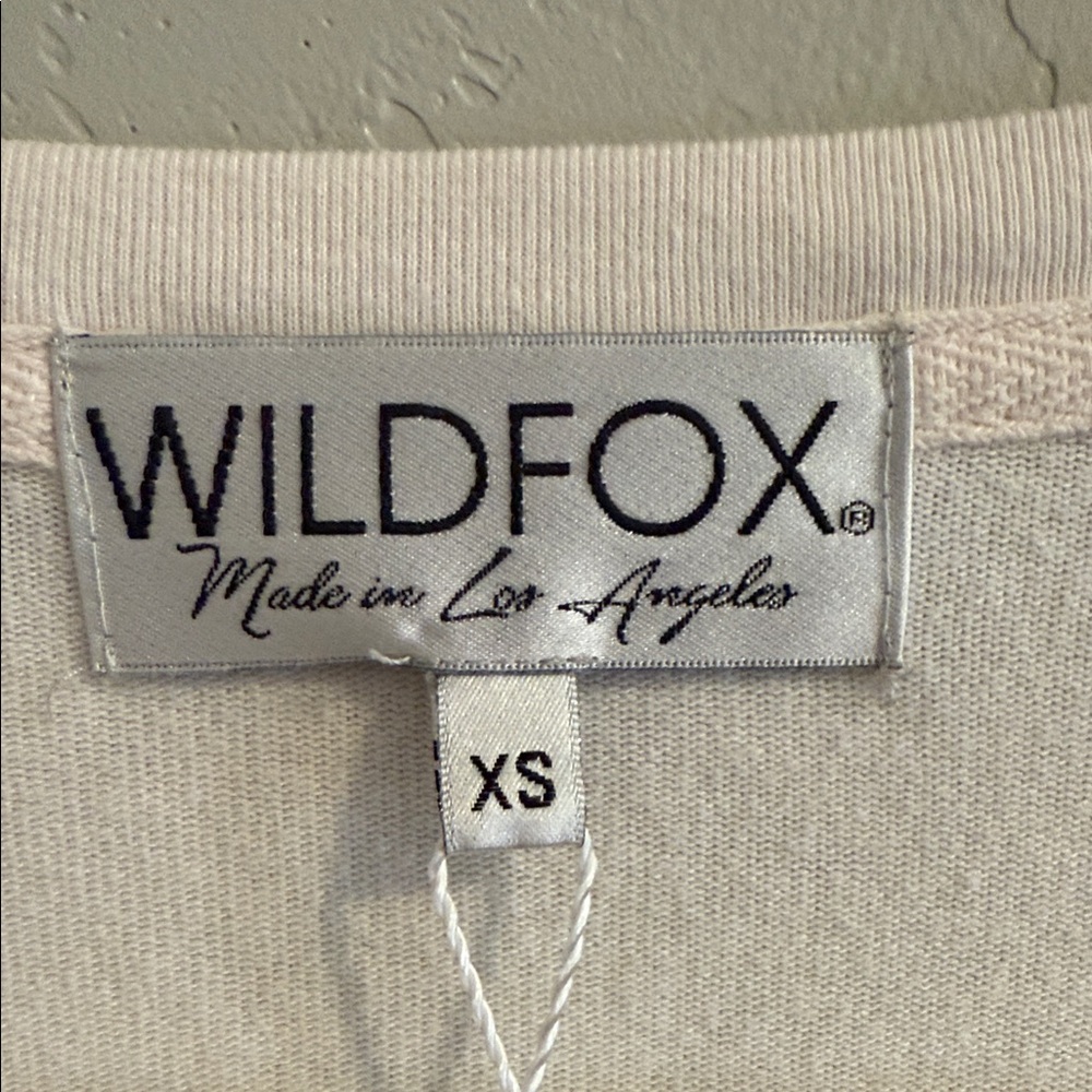Wildfox Cream V-Neck Halloween Sweatshirt XSmall - Picture 2 of 8